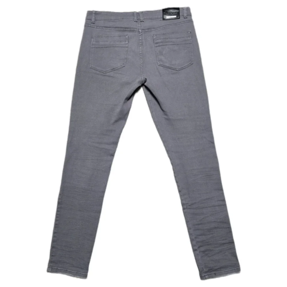 Si Tu Veux Serge De Nimes Men's Size 34 Smoke Gray Wax Stacked‎ Cargo Jeans
